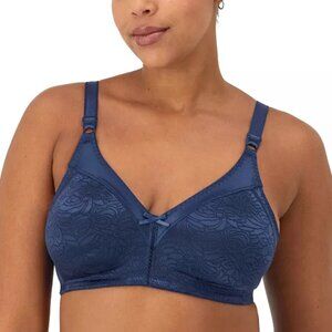 Bali Women's Minimizer Bra, Satin Tracings Underwire Bra, Bustline Slimmer, Full